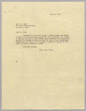 [Letter from I. H. Kempner to L. E. Dowd, June 13, 1949]
