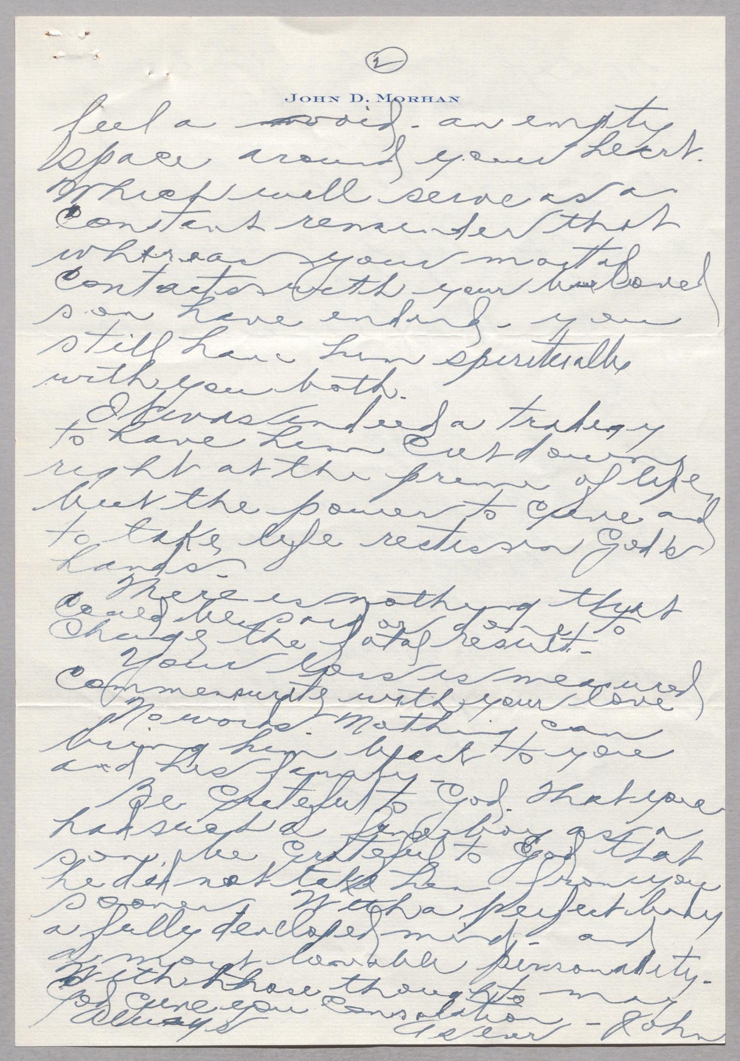 [Letter from John D. Morhan to I. H. Kempner, December 1, 1953]
                                                
                                                    [Sequence #]: 3 of 4
                                                