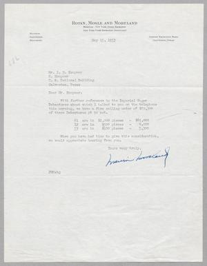 [Letter from Rotan, Mosle and Moreland to I. H. Kempner, May 15, 1953]