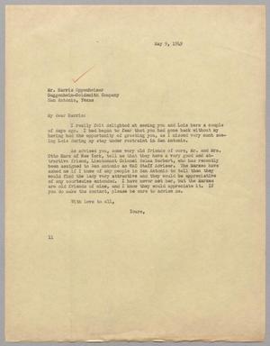 [Letter from I. H. Kempner to Harris K. Oppenheimer, May 9, 1949]