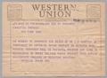 Primary view of [Telegram from Imperial Sugar Co. to Oakleigh Thorne, October 20, 1953]