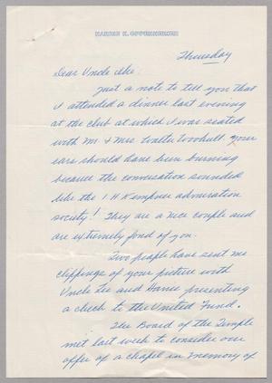 [Letter from Harris K. Oppenheimer to I. H. Kempner, September 10, 1959]