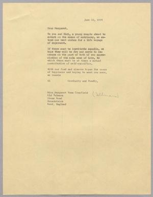 [Letter from I. H. Kempner to Margaret Yoma Crosfield, June 13, 1959]