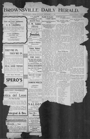 Brownsville Daily Herald (Brownsville, Tex.), Vol. 15, No. 76, Ed. 1, Saturday, September 29, 1906