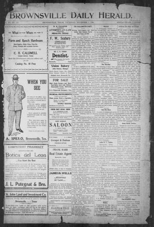 Brownsville Daily Herald (Brownsville, Tex.), Vol. 15, No. 104, Ed. 1, Thursday, November 1, 1906