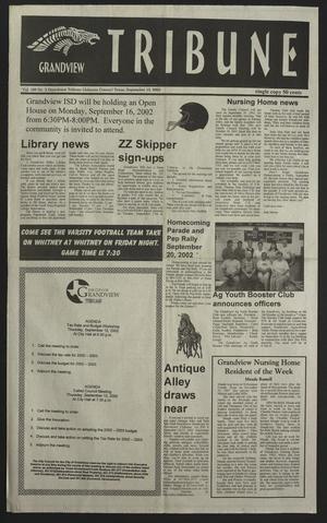 Primary view of object titled 'Grandview Tribune (Grandview, Tex.), Vol. 108, No. 3, Ed. 1 Friday, September 13, 2002'.