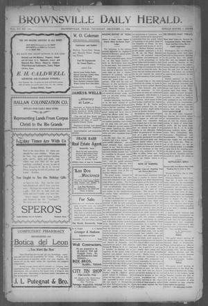 Brownsville Daily Herald (Brownsville, Tex.), Vol. 15, No. 140, Ed. 1, Thursday, December 13, 1906