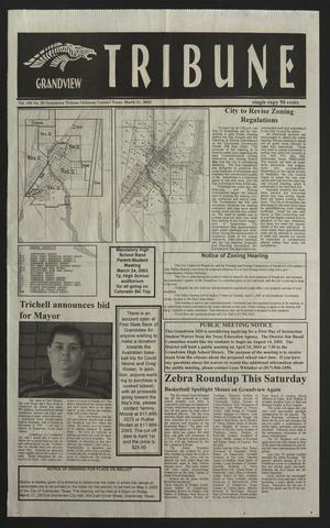 Primary view of object titled 'Grandview Tribune (Grandview, Tex.), Vol. 108, No. 29, Ed. 1 Friday, March 21, 2003'.
