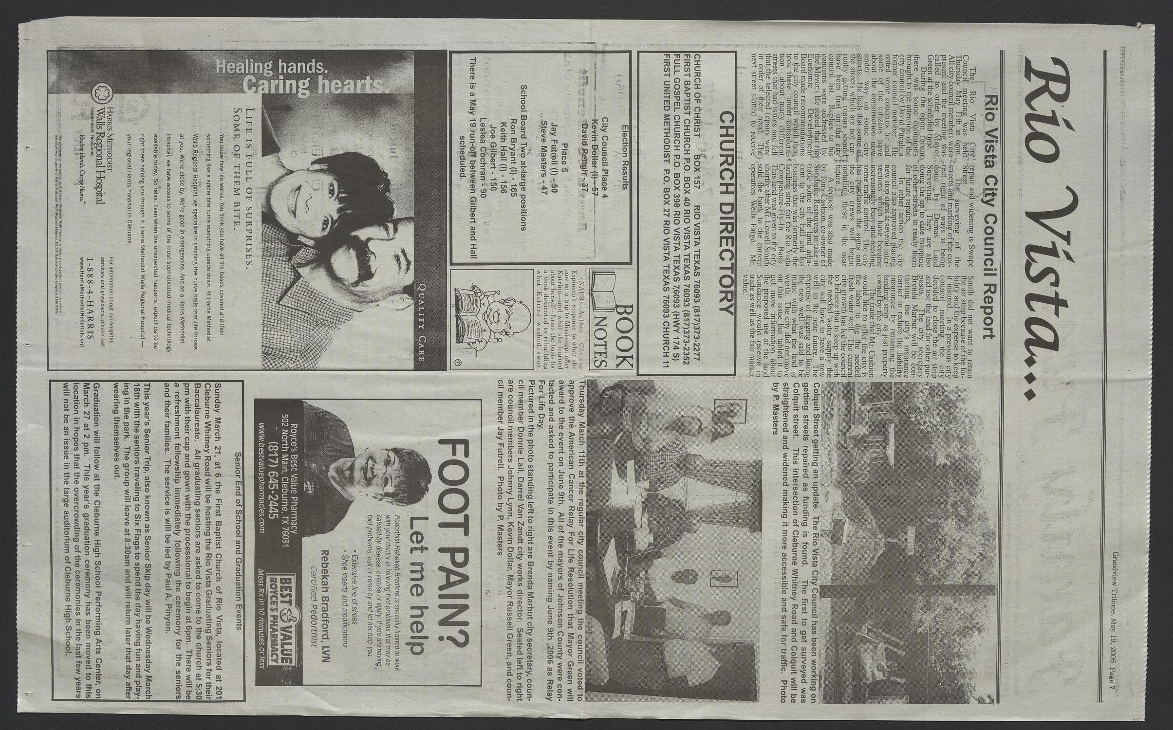 The Grandview Tribune (Grandview, Tex.), Vol. 111, No. 37, Ed. 1 Friday, May 19, 2006
                                                
                                                    [Sequence #]: 7 of 16
                                                