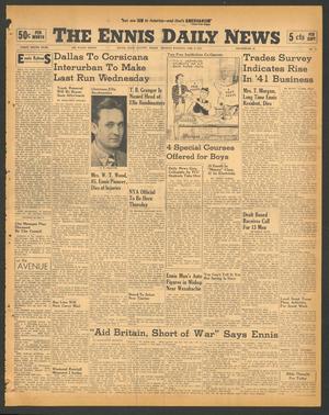 Primary view of object titled 'The Ennis Daily News (Ennis, Tex.), Vol. 49, No. 29, Ed. 1 Monday, February 3, 1941'.