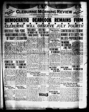 Cleburne Morning Review (Cleburne, Tex.), Ed. 1 Friday, July 4, 1924