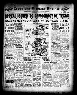 Cleburne Morning Review (Cleburne, Tex.), Ed. 1 Tuesday, October 7, 1924