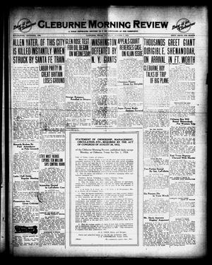 Cleburne Morning Review (Cleburne, Tex.), Ed. 1 Thursday, October 9, 1924