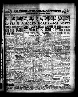 Cleburne Morning Review (Cleburne, Tex.), Ed. 1 Saturday, November 1, 1924