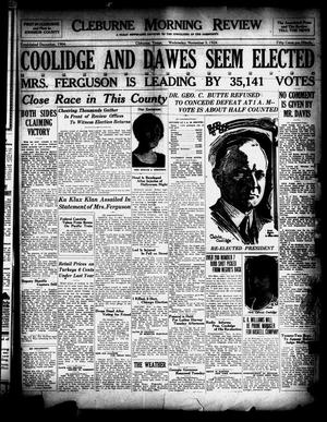 Cleburne Morning Review (Cleburne, Tex.), Ed. 1 Wednesday, November 5, 1924