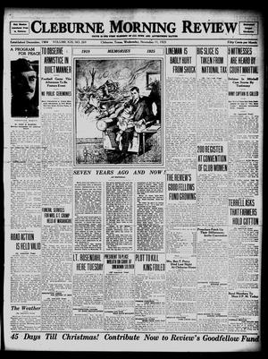 Cleburne Morning Review (Cleburne, Tex.), Vol. 21, No. 269, Ed. 1 Wednesday, November 11, 1925