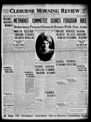 Cleburne Morning Review (Cleburne, Tex.), Vol. 21, No. 272, Ed. 1 Saturday, November 14, 1925