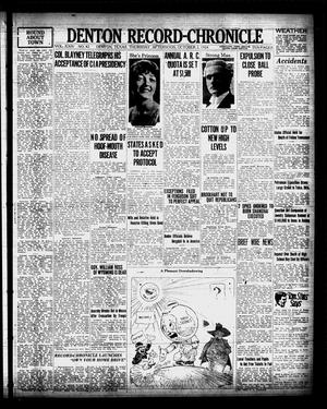 Denton Record-Chronicle (Denton, Tex.), Vol. 24, No. 42, Ed. 1 Thursday, October 2, 1924