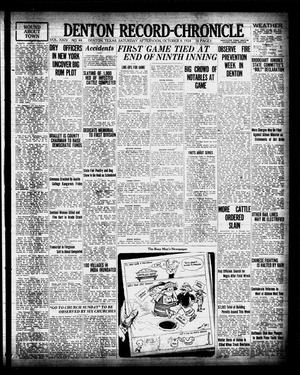Denton Record-Chronicle (Denton, Tex.), Vol. 24, No. 44, Ed. 1 Saturday, October 4, 1924