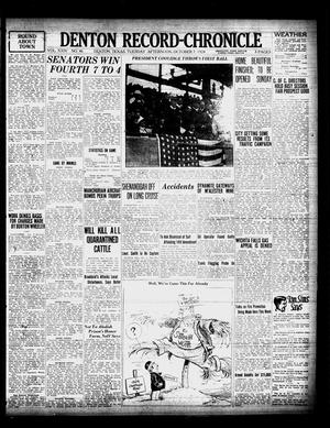 Denton Record-Chronicle (Denton, Tex.), Vol. 24, No. 46, Ed. 1 Tuesday, October 7, 1924