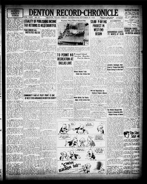 Denton Record-Chronicle (Denton, Tex.), Vol. 24, No. 61, Ed. 1 Friday, October 24, 1924