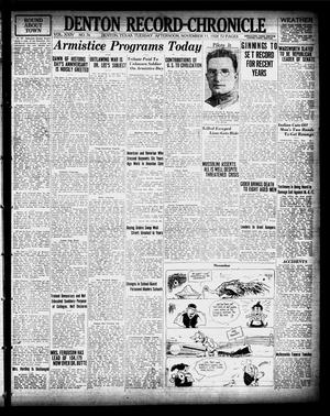 Denton Record-Chronicle (Denton, Tex.), Vol. 24, No. 76, Ed. 1 Tuesday, November 11, 1924