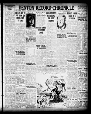 Denton Record-Chronicle (Denton, Tex.), Vol. 24, No. 78, Ed. 1 Thursday, November 13, 1924
