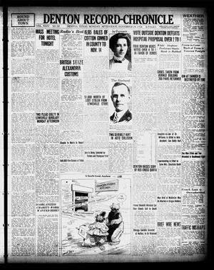 Primary view of object titled 'Denton Record-Chronicle (Denton, Tex.), Vol. 24, No. 87, Ed. 1 Monday, November 24, 1924'.