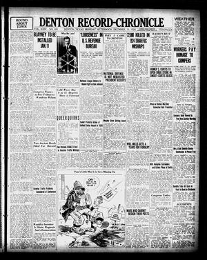 Denton Record-Chronicle (Denton, Tex.), Vol. 24, No. 105, Ed. 1 Monday, December 15, 1924