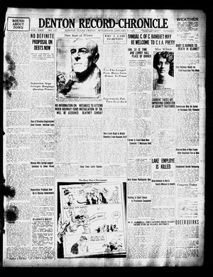 Denton Record-Chronicle (Denton, Tex.), Vol. 24, No. 127, Ed. 1 Friday, January 9, 1925