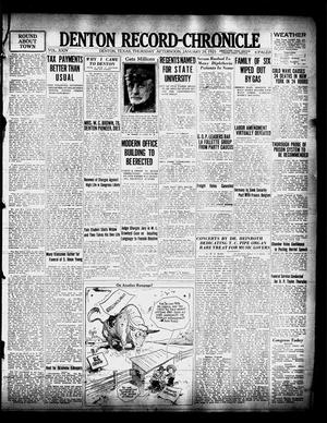 Denton Record-Chronicle (Denton, Tex.), Vol. 24, No. [144], Ed. 1 Thursday, January 29, 1925