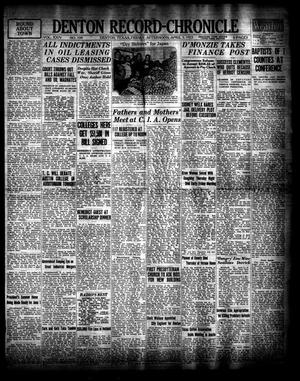 Denton Record-Chronicle (Denton, Tex.), Vol. 24, No. 199, Ed. 1 Friday, April 3, 1925