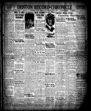 Denton Record-Chronicle (Denton, Tex.), Vol. 24, No. 223, Ed. 1 Friday, May 1, 1925