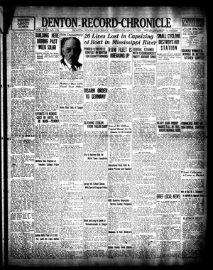Denton Record-Chronicle (Denton, Tex.), Vol. 24, No. 230, Ed. 1 Saturday, May 9, 1925
