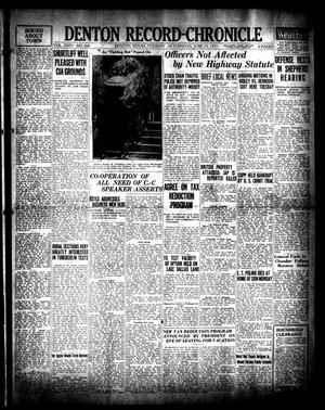 Denton Record-Chronicle (Denton, Tex.), Vol. 24, No. 268, Ed. 1 Tuesday, June 23, 1925