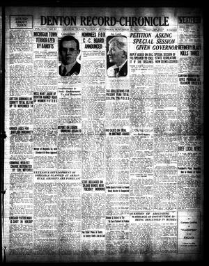 Denton Record-Chronicle (Denton, Tex.), Vol. 25, No. 87, Ed. 1 Tuesday, November 24, 1925