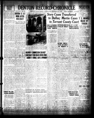 Denton Record-Chronicle (Denton, Tex.), Vol. 25, No. 90, Ed. 1 Friday, November 27, 1925
