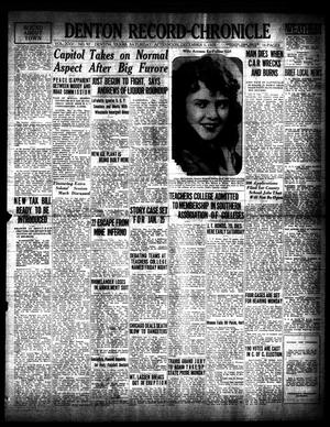 Primary view of object titled 'Denton Record-Chronicle (Denton, Tex.), Vol. 25, No. 97, Ed. 1 Saturday, December 5, 1925'.