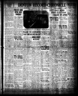 Denton Record-Chronicle (Denton, Tex.), Vol. 25, No. 100, Ed. 1 Wednesday, December 9, 1925