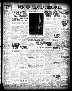 Primary view of object titled 'Denton Record-Chronicle (Denton, Tex.), Vol. 25, No. 117, Ed. 1 Tuesday, December 29, 1925'.