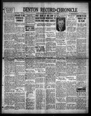 Denton Record-Chronicle (Denton, Tex.), Vol. 29, No. 253, Ed. 1 Thursday, June 5, 1930
