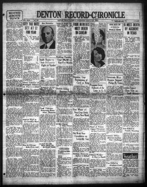 Denton Record-Chronicle (Denton, Tex.), Vol. 29, No. 255, Ed. 1 Saturday, June 7, 1930