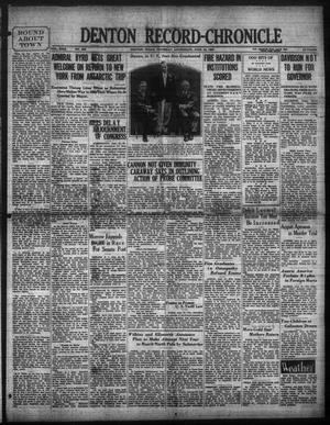 Denton Record-Chronicle (Denton, Tex.), Vol. 29, No. 265, Ed. 1 Thursday, June 19, 1930