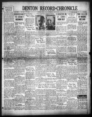 Denton Record-Chronicle (Denton, Tex.), Vol. 29, No. 284, Ed. 1 Friday, July 11, 1930