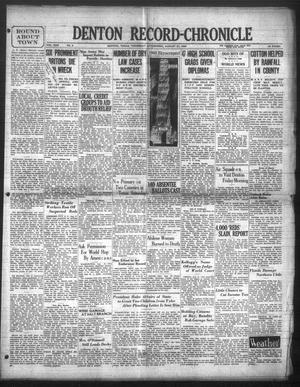 Denton Record-Chronicle (Denton, Tex.), Vol. 30, No. 6, Ed. 1 Thursday, August 21, 1930