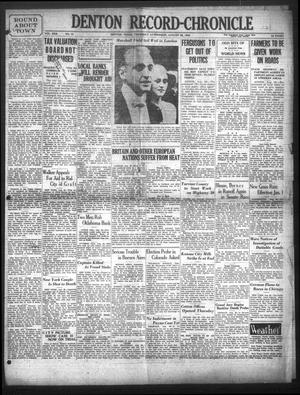 Denton Record-Chronicle (Denton, Tex.), Vol. 30, No. 12, Ed. 1 Thursday, August 28, 1930