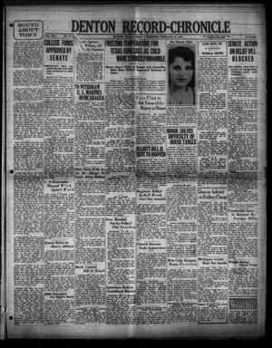 Denton Record-Chronicle (Denton, Tex.), Vol. 30, No. 157, Ed. 1 Friday, February 13, 1931