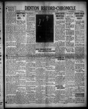 Denton Record-Chronicle (Denton, Tex.), Vol. 30, No. 179, Ed. 1 Wednesday, March 11, 1931
