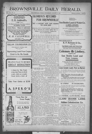 Brownsville Daily Herald (Brownsville, Tex.), Vol. 16, No. 36, Ed. 1, Wednesday, August 14, 1907