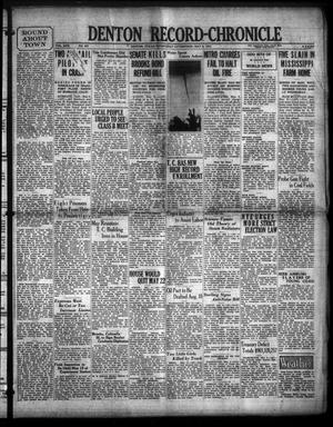 Denton Record-Chronicle (Denton, Tex.), Vol. 30, No. 227, Ed. 1 Wednesday, May 6, 1931